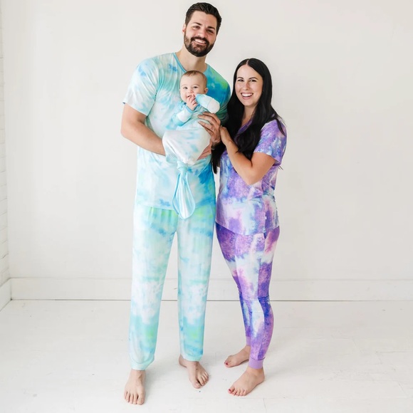 Little Sleepies Other - Little Sleepies Pajama Pants-2 pair Womens-LARGE Tidepool and Purple Watercolor